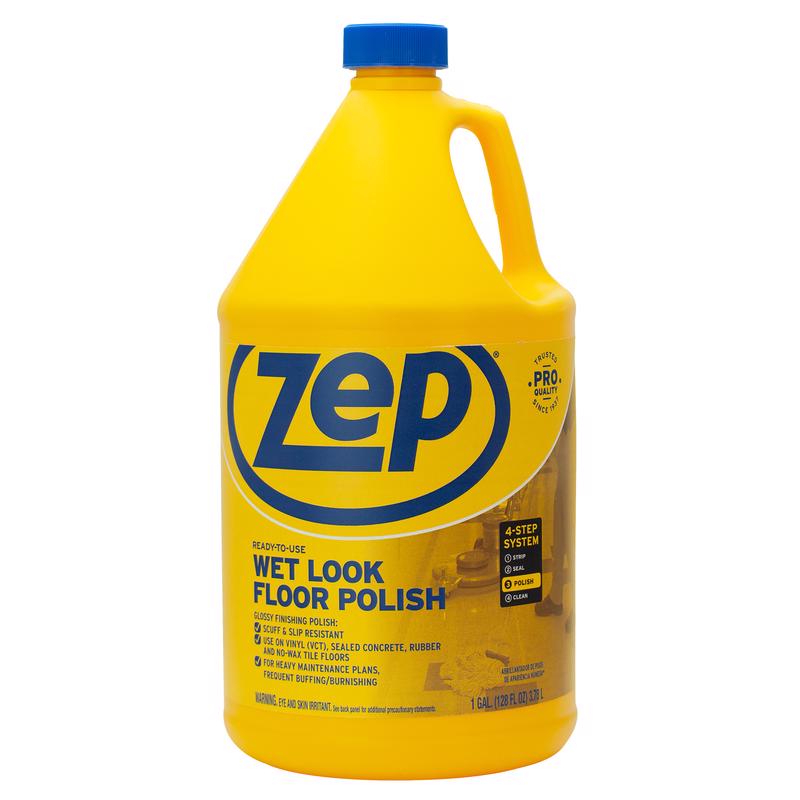 ZEP - Zep Wet Look Floor Polish Liquid 1 gal - Case of 4