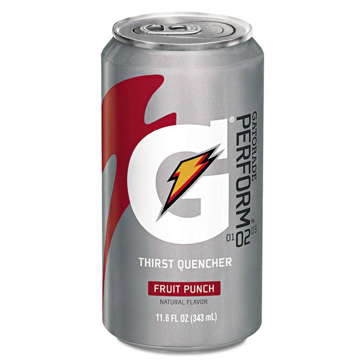 Gatorade - Thirst Quencher Can, Fruit Punch, 11.6oz Can, 24/Carton