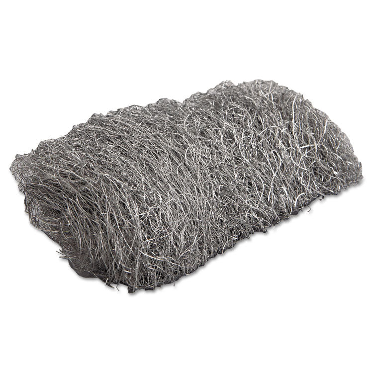 GMT - Industrial-Quality Steel Wool Reel, #2 Medium Coarse, 5 lb Reel, Steel Gray, 6/Carton
