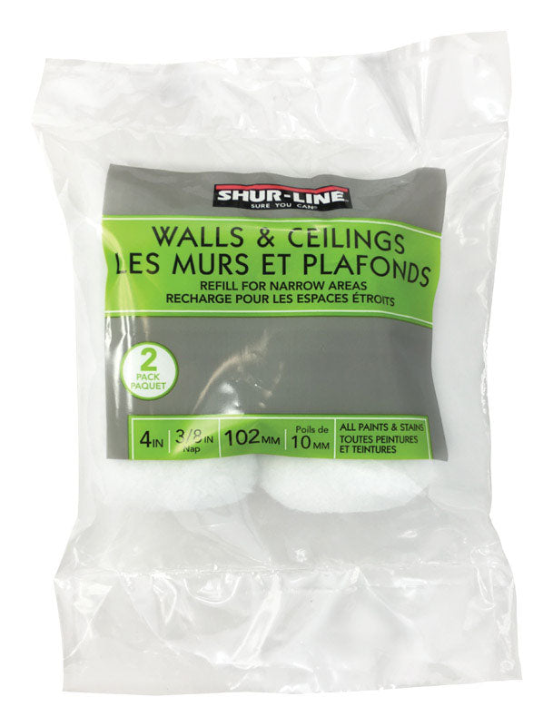 SHUR-LINE - Shur-Line Knit 4 in. W X 3/8 in. Trim Paint Roller Cover 2 pk