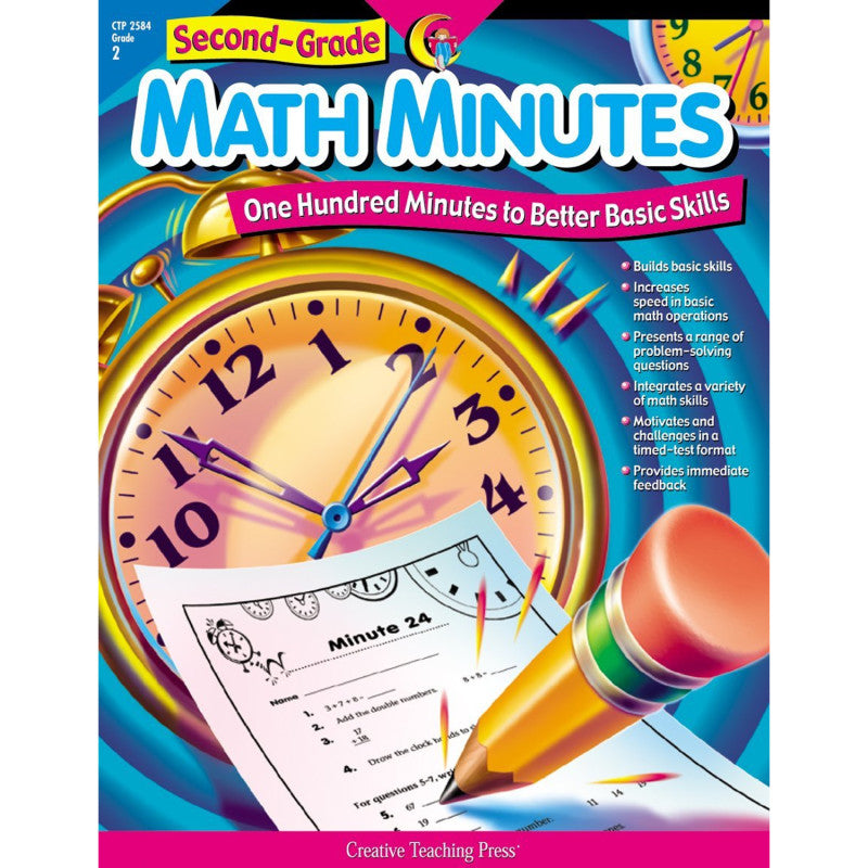 CREATIVE TEACHING PRESS - Math Minutes Book, Grade 2