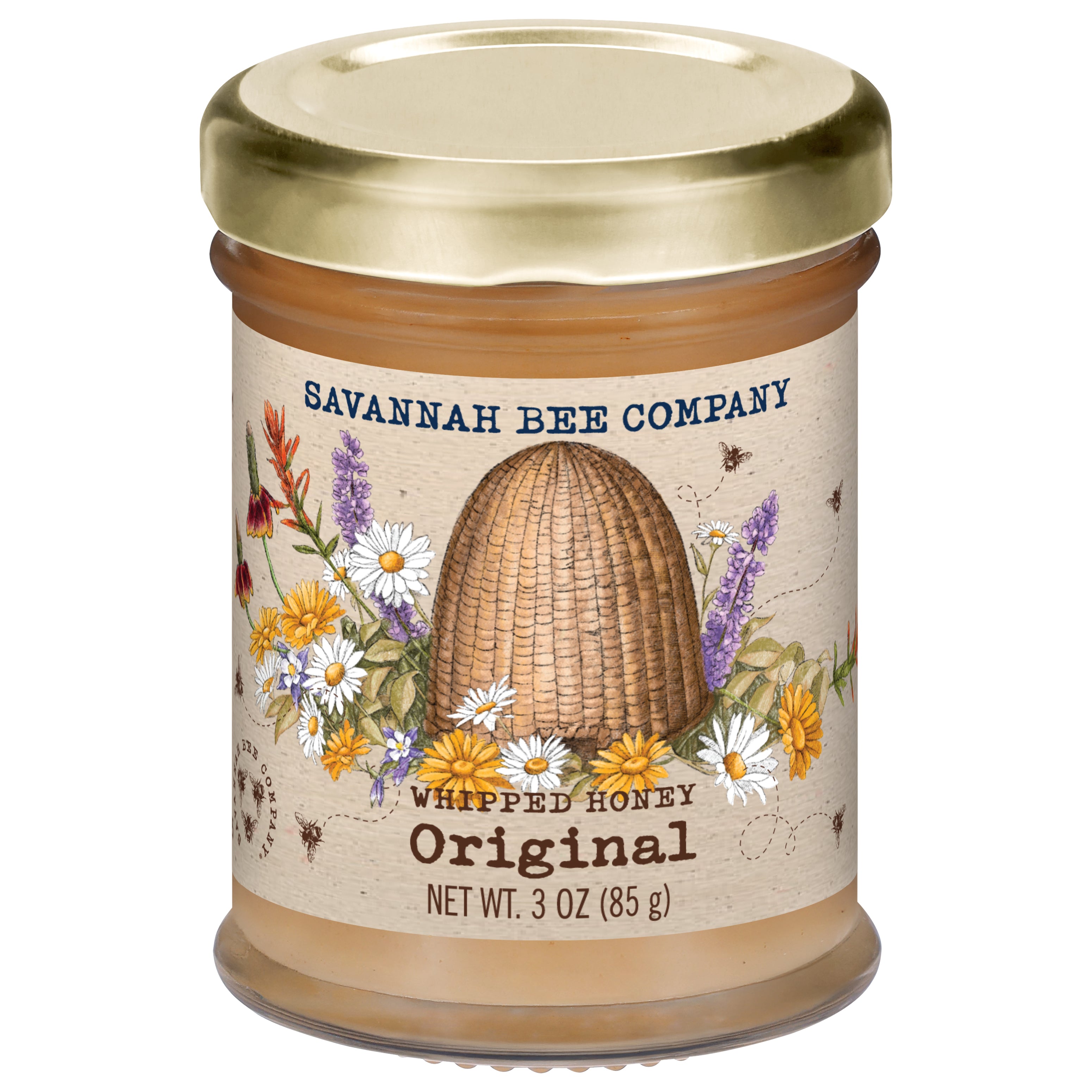 Savannah Bee Company Whipped Original Honey 3 oz - Case of 12
