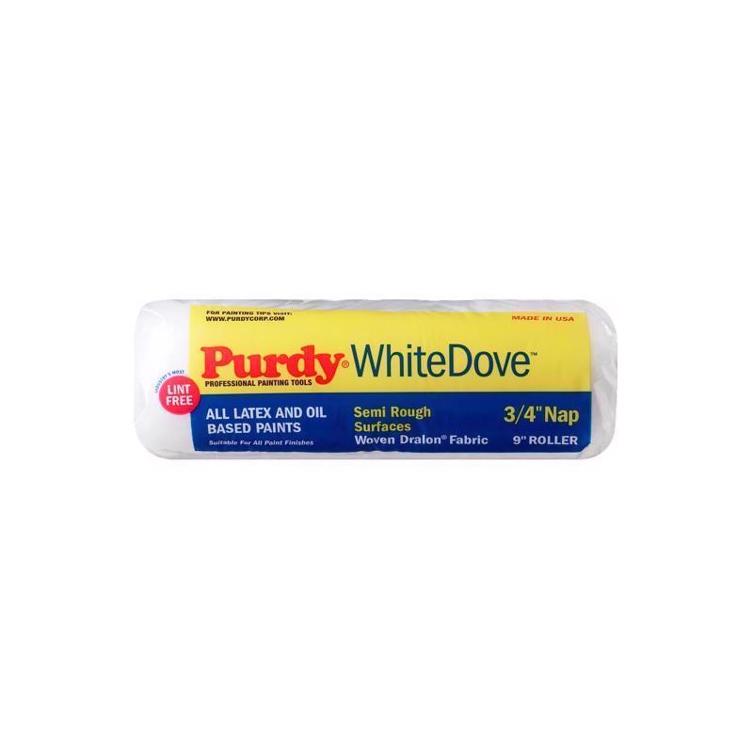 Purdy White Dove Woven Fabric 9 in. W X 3/4 in. Paint Roller Cover 1 pk - Case of 10
