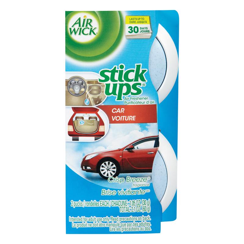 AIRWICK - Air Wick Stick Ups Crisp Breeze Scent Air Freshener 2 oz Solid - Case of 12