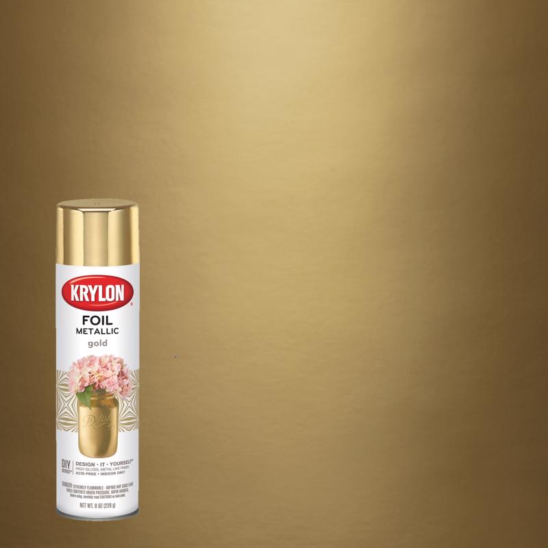 KRYLON - Krylon Premium Foil Gold Metallic Spray Paint 8 oz