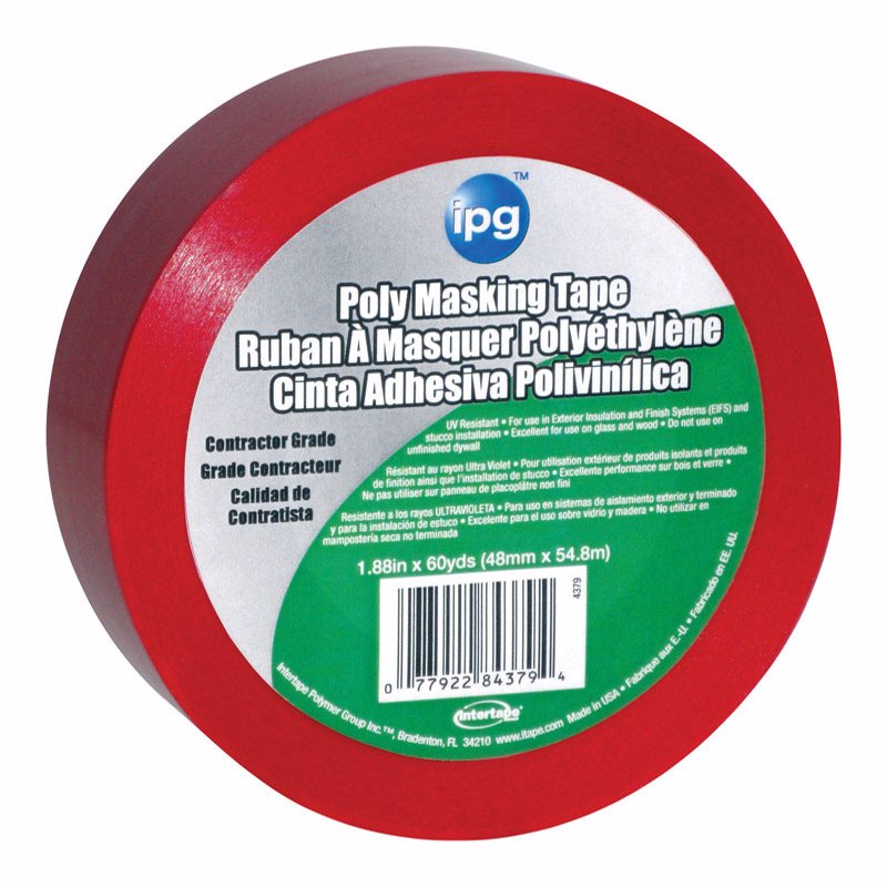 IPG - IPG Stucco 1.88 in. W X 60 yd L Red High Strength Masking Tape 1 pk