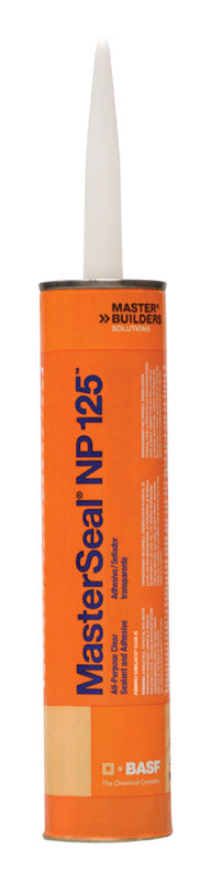 BASF - BASF MasterSeal NP 125 Clear Thermoplastic Rubber Adhesive 10.1 oz - Case of 12