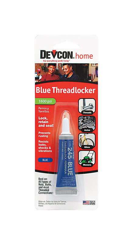 DEVCON - Devcon Medium Strength Threadlocker Gel 0.2 oz - Case of 6