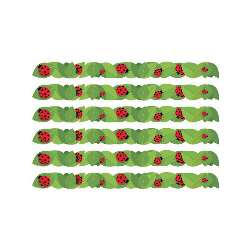 EUREKA - Ladybugs Extra Wide Deco Trim®, 37 Feet Per Pack, 6 Packs