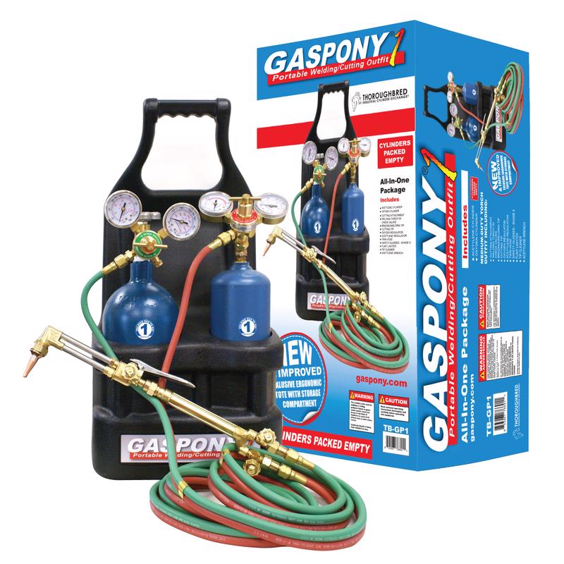 THOROUGHBRED - Thoroughbred GasPony1 Medium-Duty Torch Kit 12 pc Oxy-Acetylene
