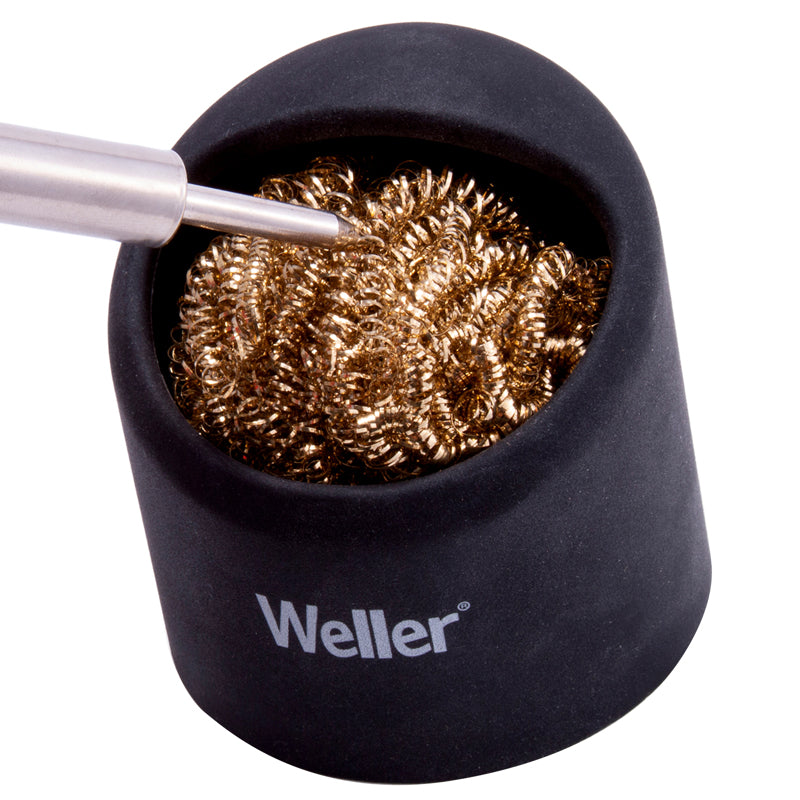 WELLER - Weller Tip Cleaning Brass Sponge Soldering Tip Cleaner with Holder 2 pc
