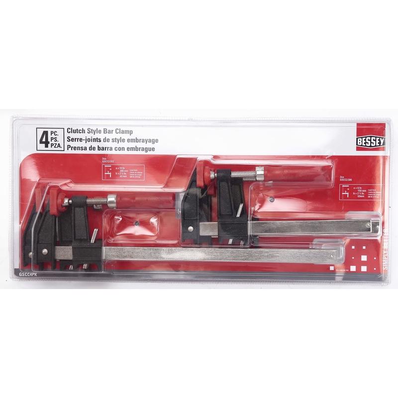 BESSEY - Bessey Clutch Style Bar Clamp Set 600 lb
