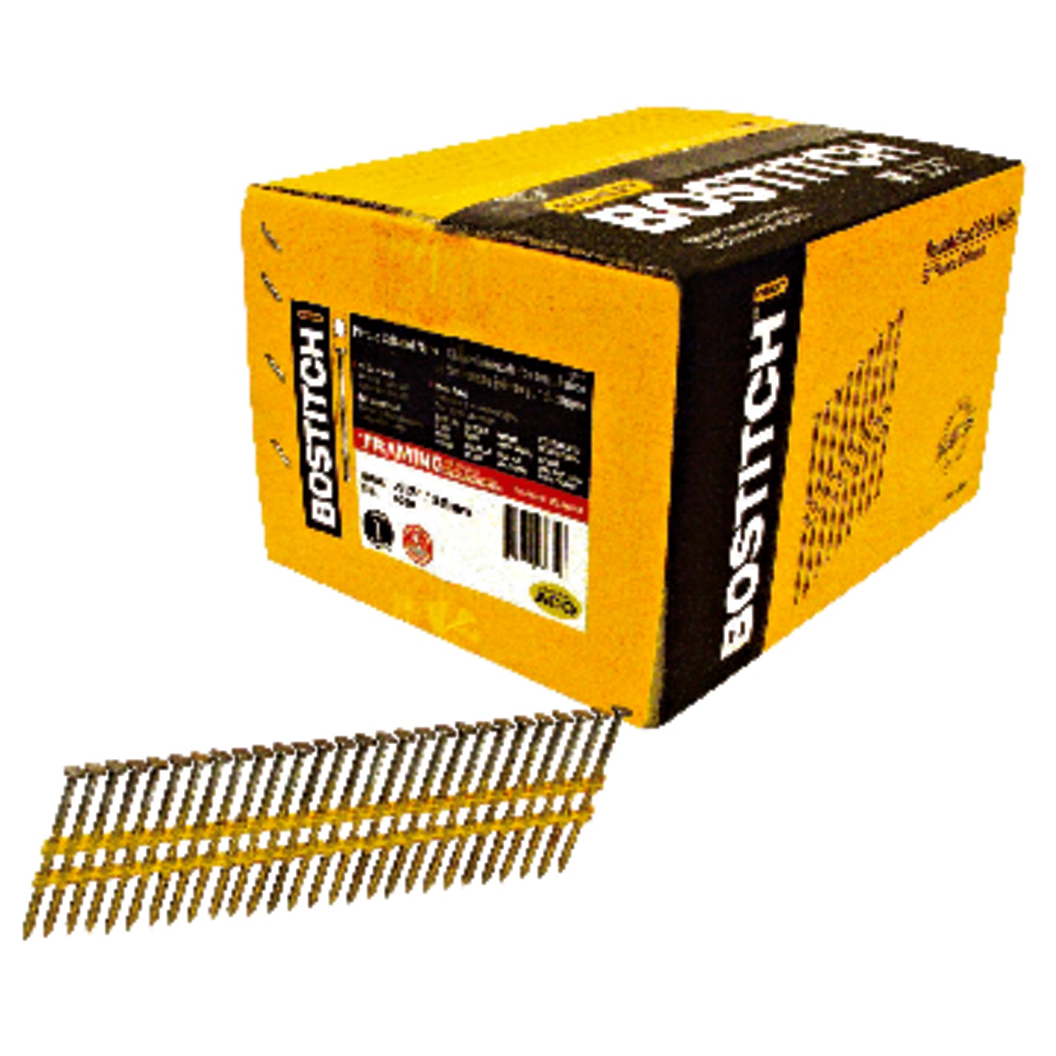 Bostitch 2-3/8 in. L Angled Strip Hot-Dip Galvanized Framing Nails 21 deg 5,000 pk