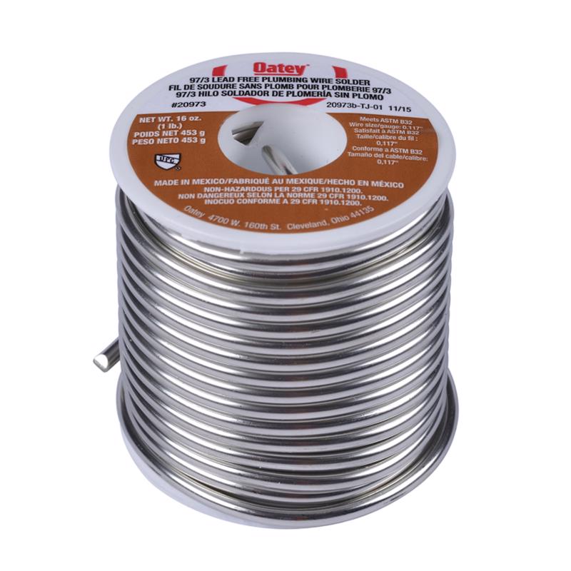 OATEY - Oatey Lead-Free Plumbing Wire Solder Metal 97/3 1 pc