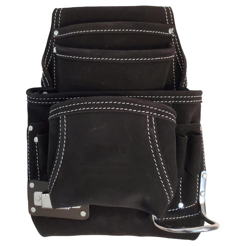 CLC - CLC 10 pocket Suede Leather Tool and Fastener Pouch Black