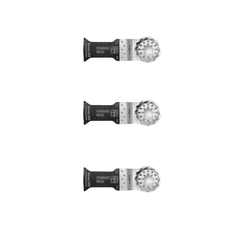 FEIN - Fein 2-1/8 in. L Steel Starlock Curved E-Cut Saw Blade Drywall 3 pk
