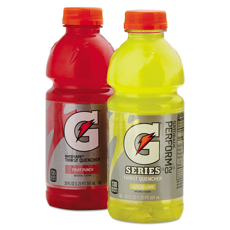 Gatorade - G-Series Perform 02 Thirst Quencher Fruit Punch, 20 oz Bottle, 24/Carton