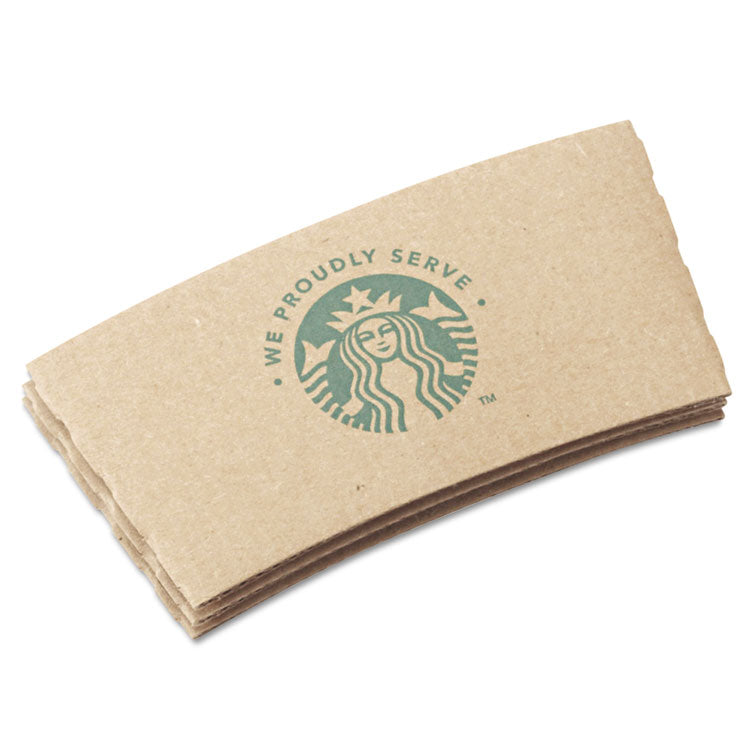 Starbucks - Cup Sleeves, Fits 12, 16, 20 oz Hot Cups, Kraft, 1,380/Carton