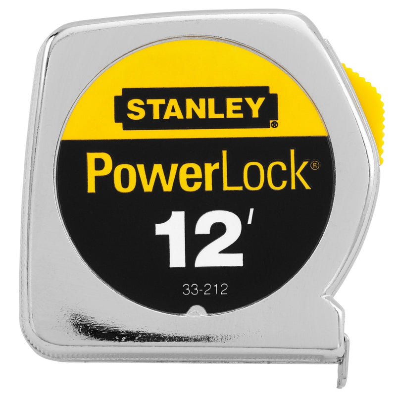 STANLEY - Stanley PowerLock 12 ft. L X 0.5 in. W Tape Measure 1 pk [33-212]