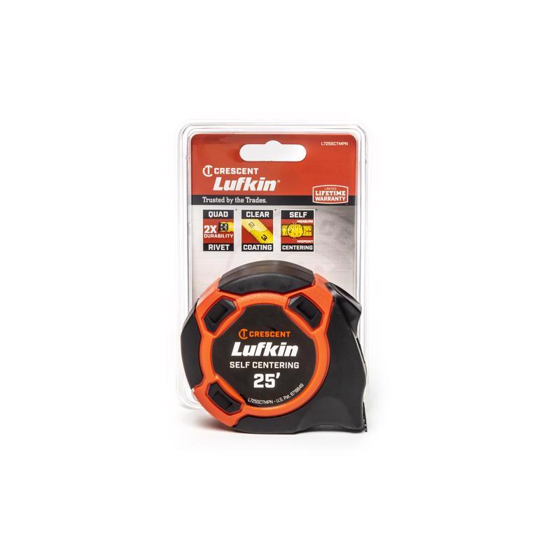 LUFKIN - Lufkin 700 Series 25 ft. L X 1 in. W Self Centering Tape Measure 1 pk