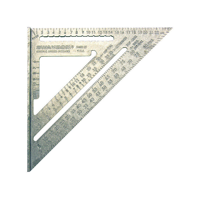 SWANSON - Swanson 10 in. L X 1 in. H Aluminum Speed Square