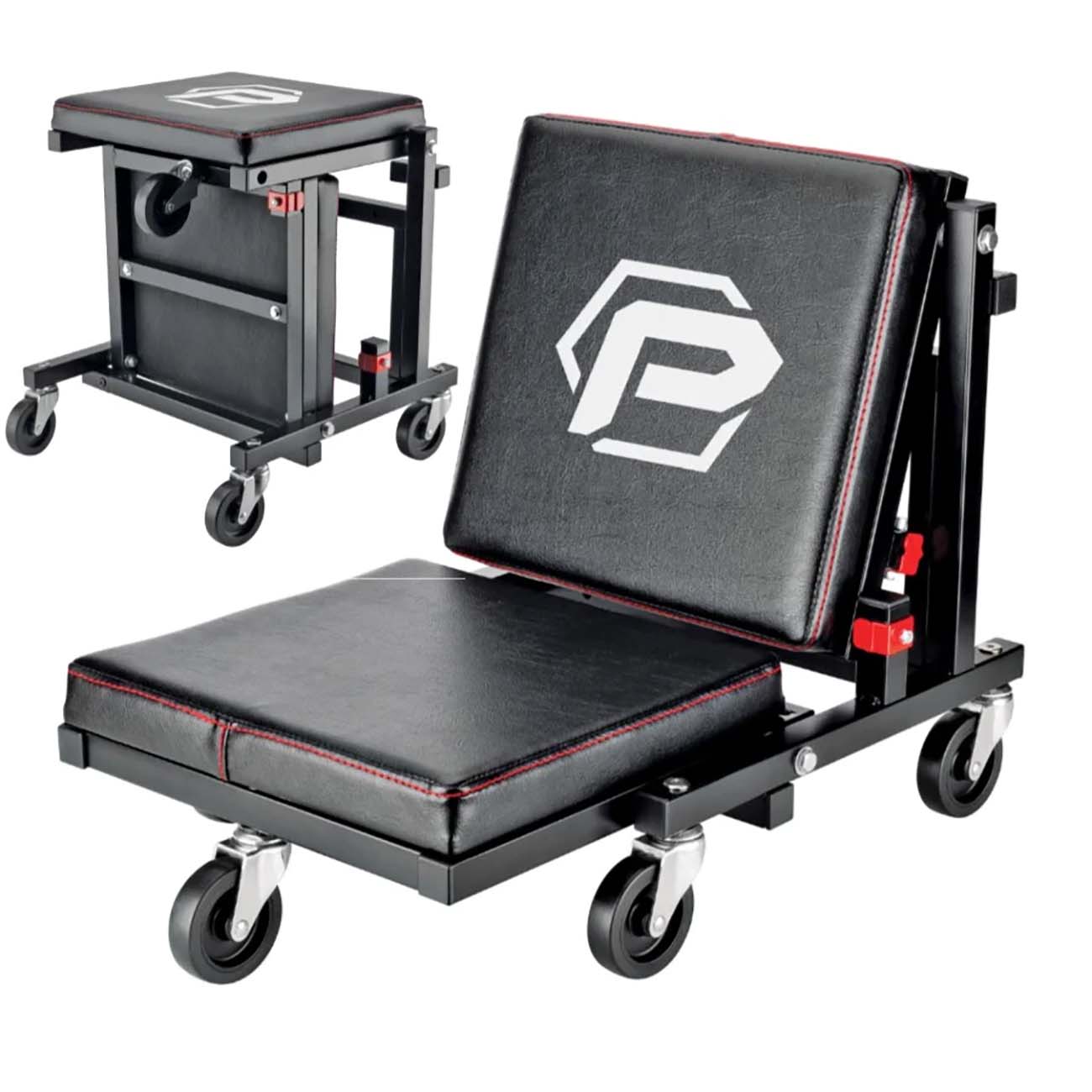 Powerbuilt 2-in-1 Low Creeper Seat Roller Stool