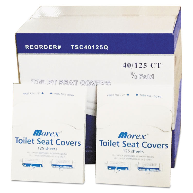 GEN - Quarter-Fold Toilet Seat Covers, 14.5 x 16.5, White, 5,000/Carton