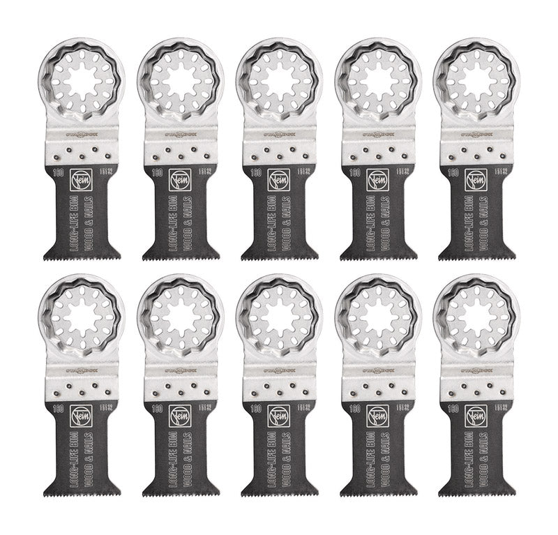 FEIN - Fein Starlock 1-3/8 in. X 2 in. L Bi-Metal Saw Blade Set 10 pk