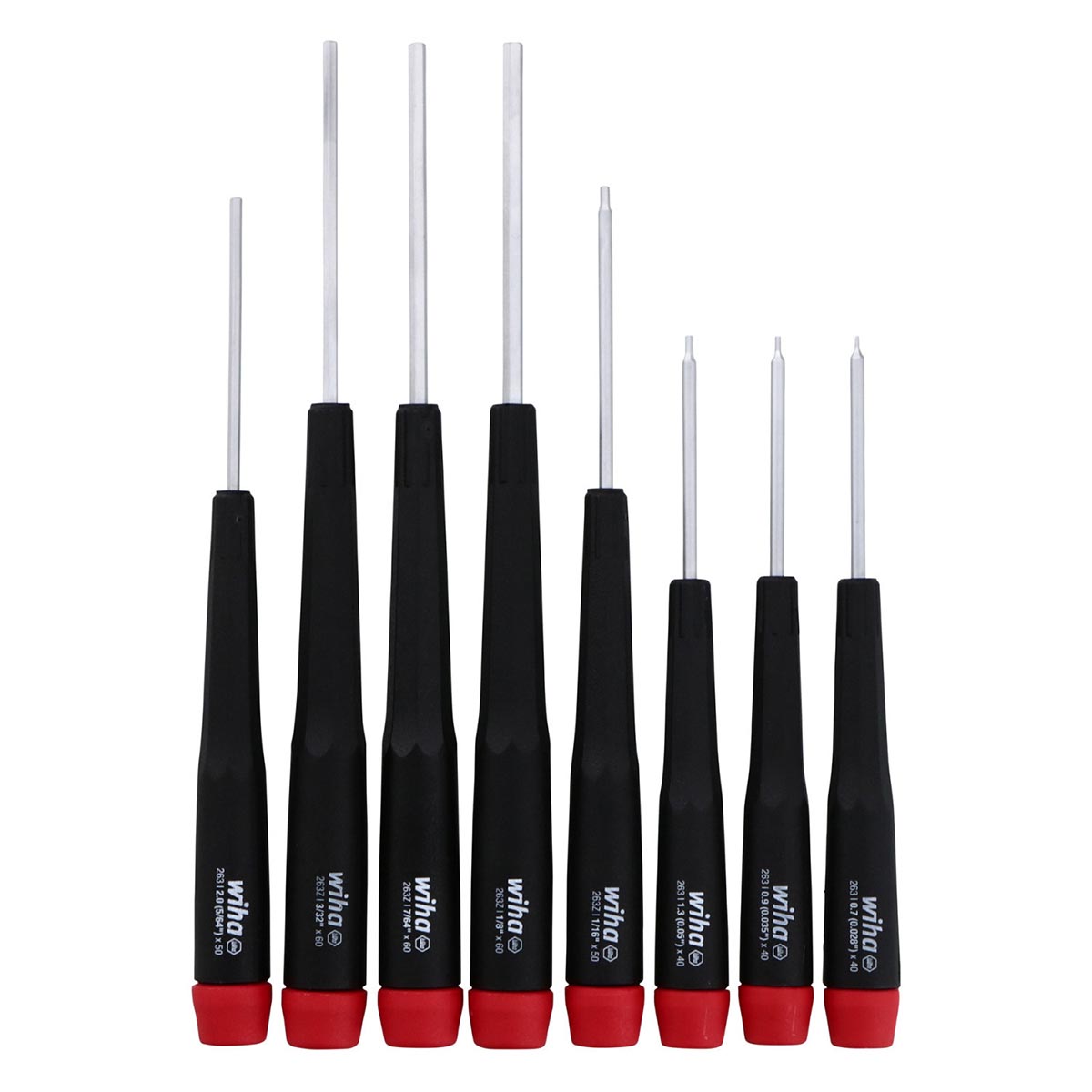 Wiha Precision Hex SAE Screwdrivers (8 Piece Set)