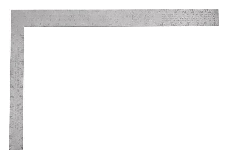 STANLEY - Stanley 24 in. L X 16 in. H Aluminum English Carpenter Square