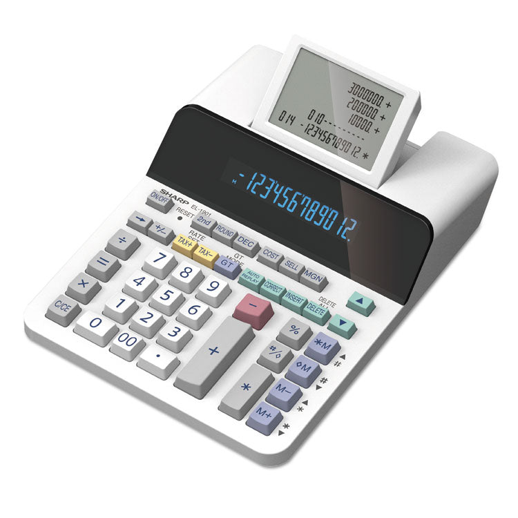 Sharp - EL-1901 Paperless Printing Calculator with Check and Correct