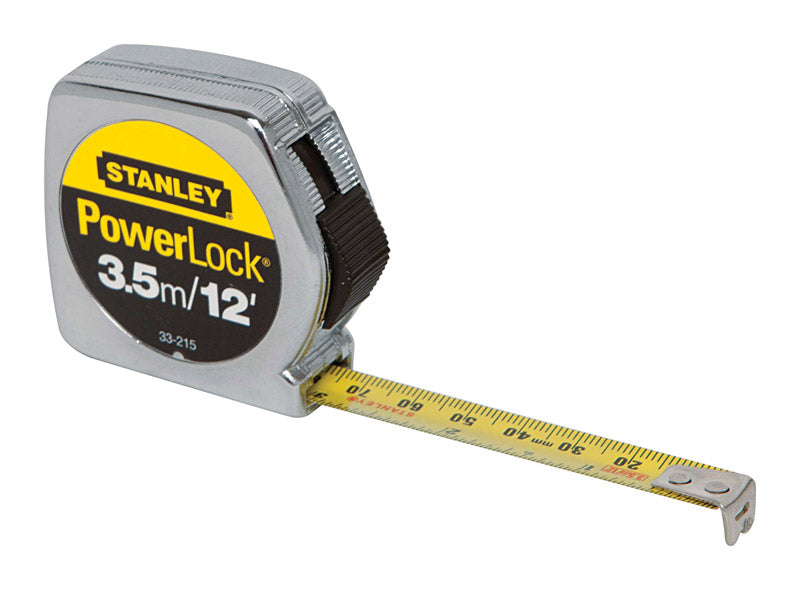 STANLEY - Stanley PowerLock 12 ft. L X 0.5 in. W Tape Measure 1 pk [33-215]