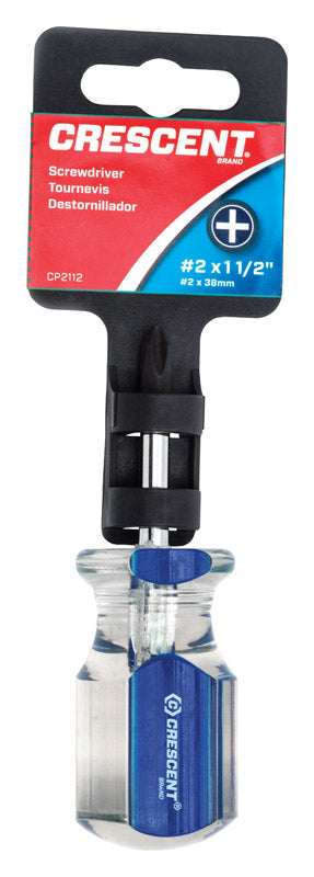 CRESCENT - Crescent #2 X 1-1/2 in. L Phillips Stubby Screwdriver 1 pc