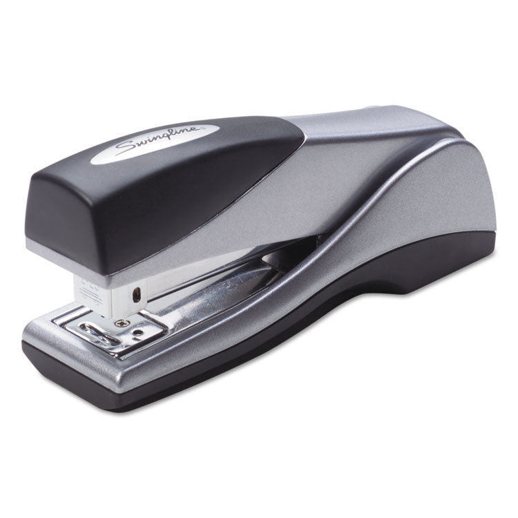 Swingline - Optima Grip Compact Stapler, 25-Sheet Capacity, Silver