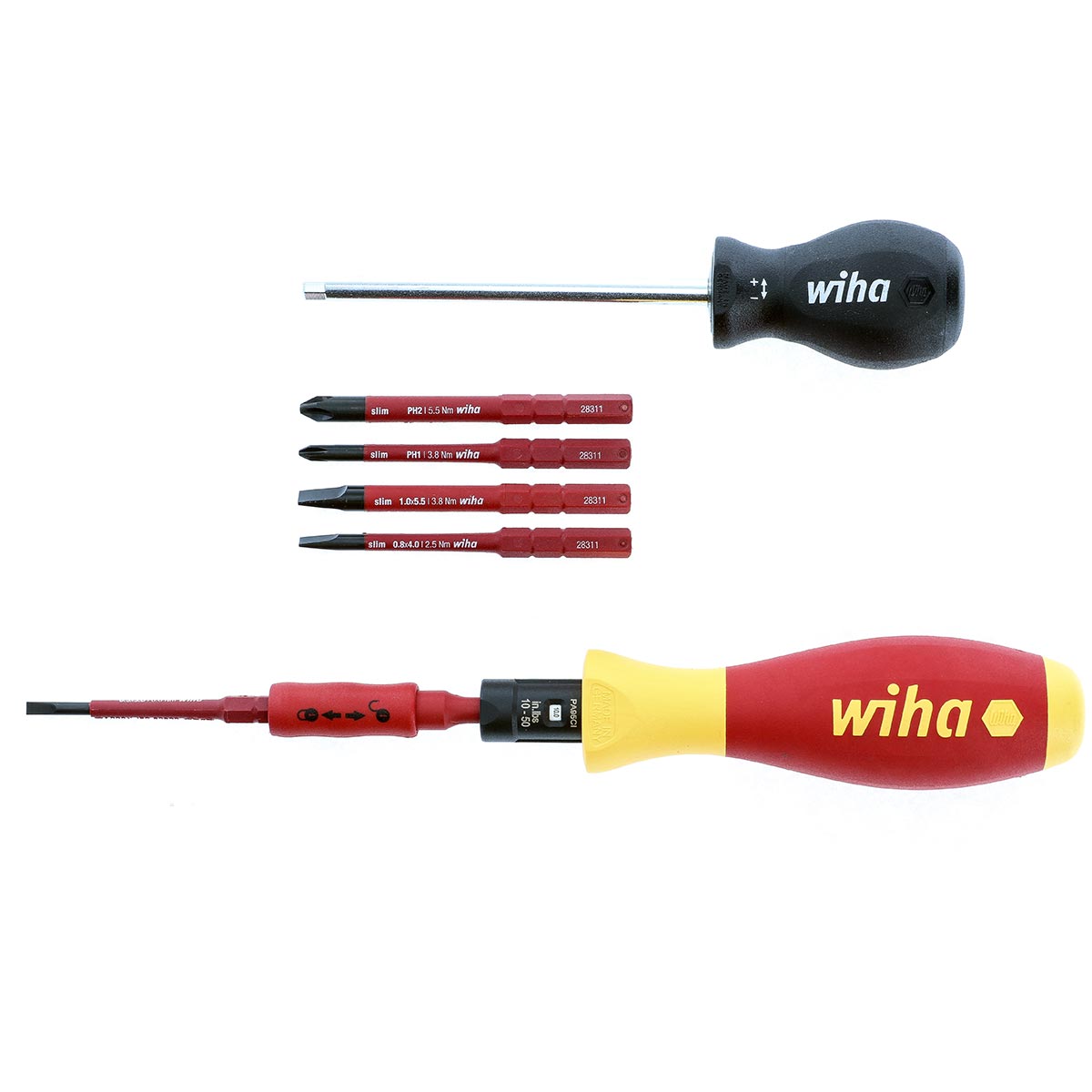 Wiha Insulated Torque Control and Slimline Blade Set - 8 Piece Set