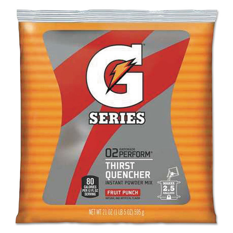Gatorade - Thirst Quencher Powdered Drink Mix, Fruit Punch, 21oz Packet, 32/Carton