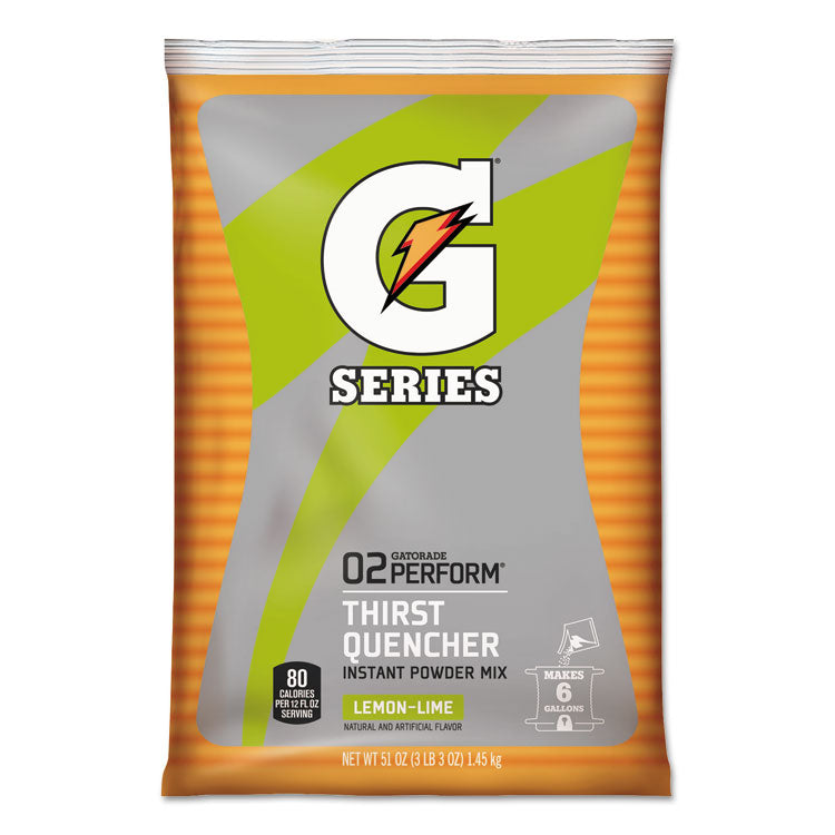Gatorade - Original Powdered Drink Mix, Lemon-Lime, 51oz Packets, 14/Carton
