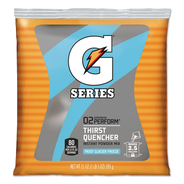 Gatorade - Powdered Drink Mix, Glacier Freeze, 21oz Packet, 32/Carton