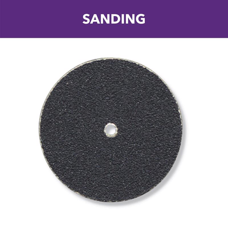 DREMEL - Dremel 1 in. Emery Center Mount Sanding Disc 180 Grit Coarse 36 pk
