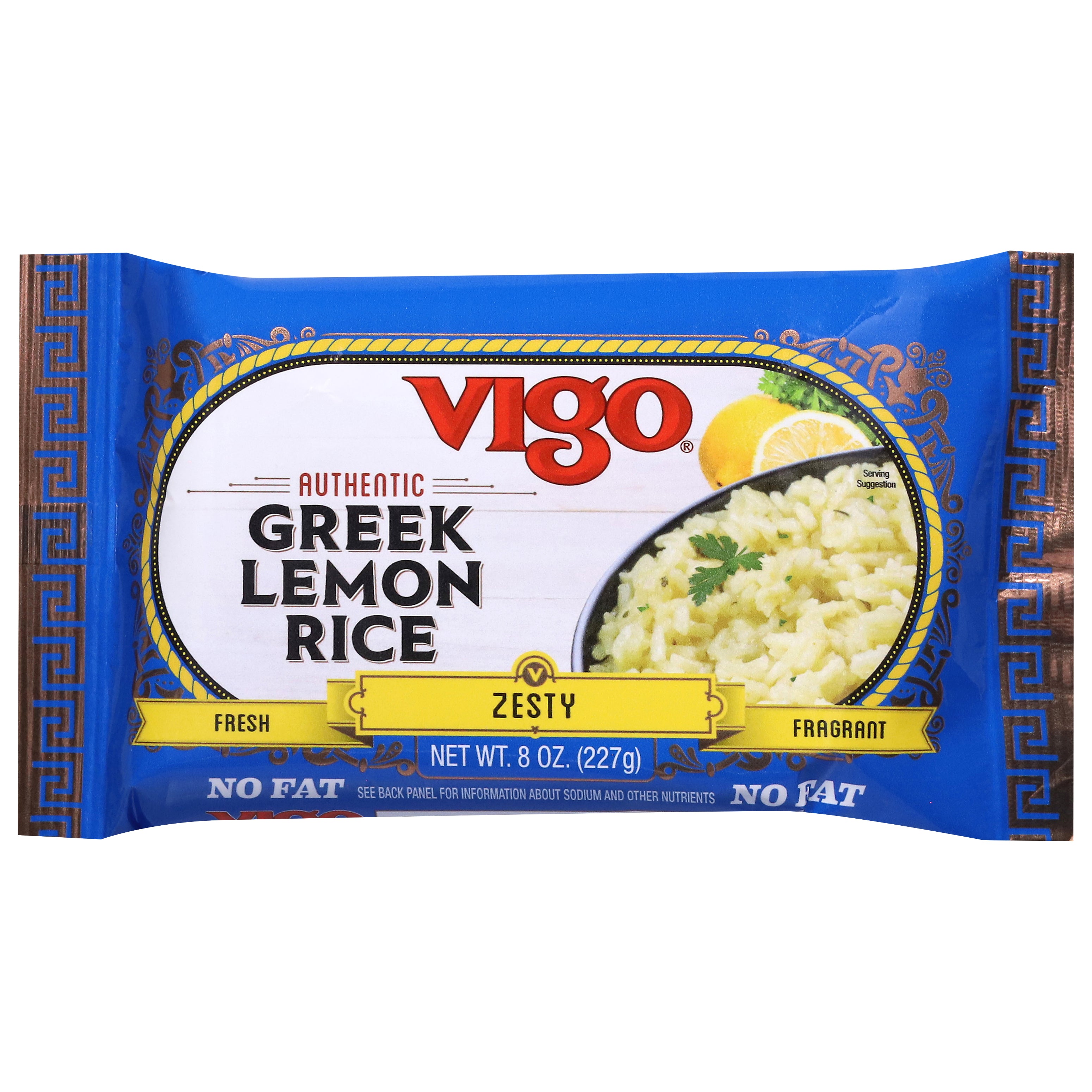 Vigo Authentic Fresh Zesty Fragrant Greek Lemon Rice 8 oz - Case of 12