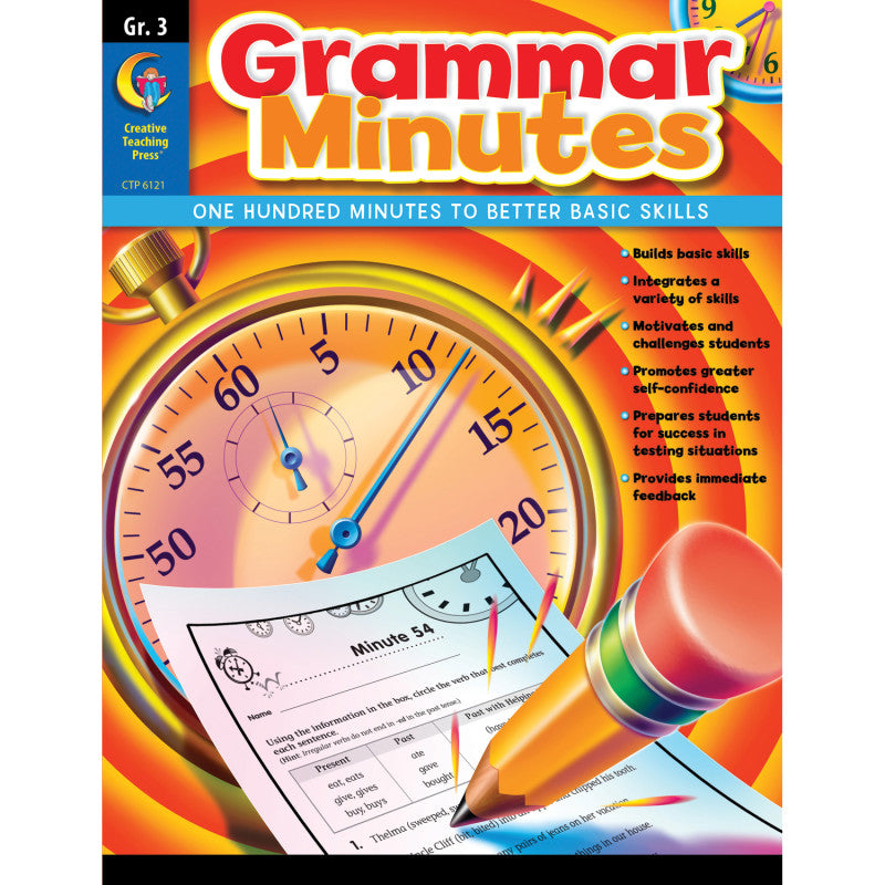 CREATIVE TEACHING PRESS - Grammar Minutes Workbook, Grade 3