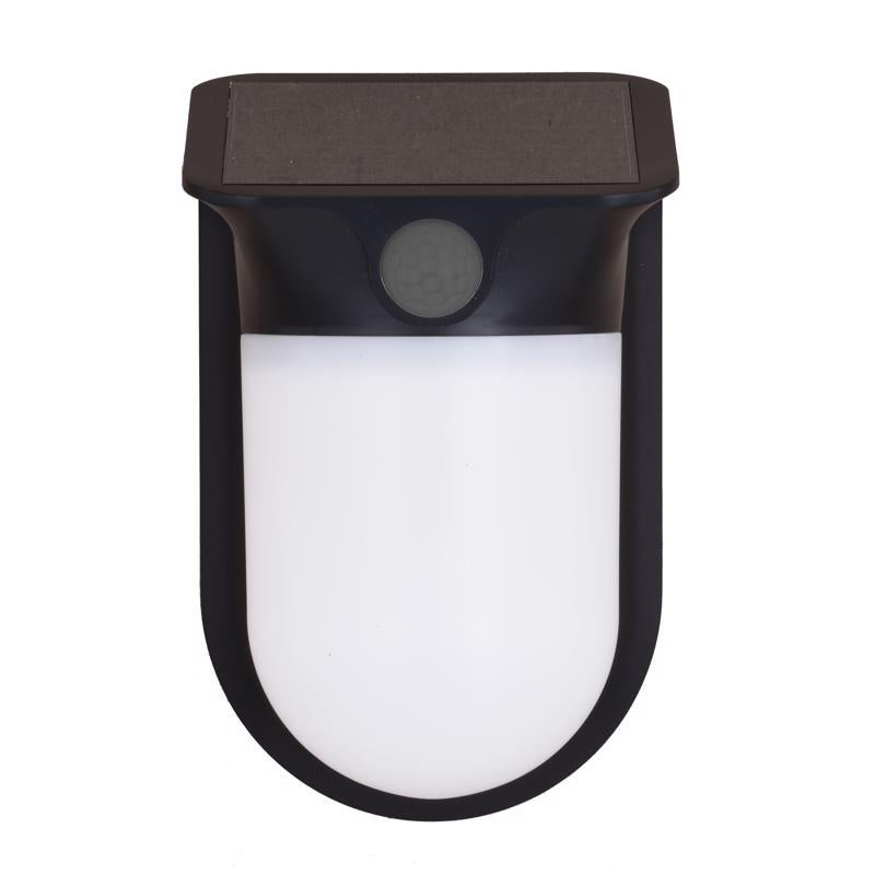 DUALUX - Dualux Motion-Sensing Solar Powered LED Black Security Wall Light