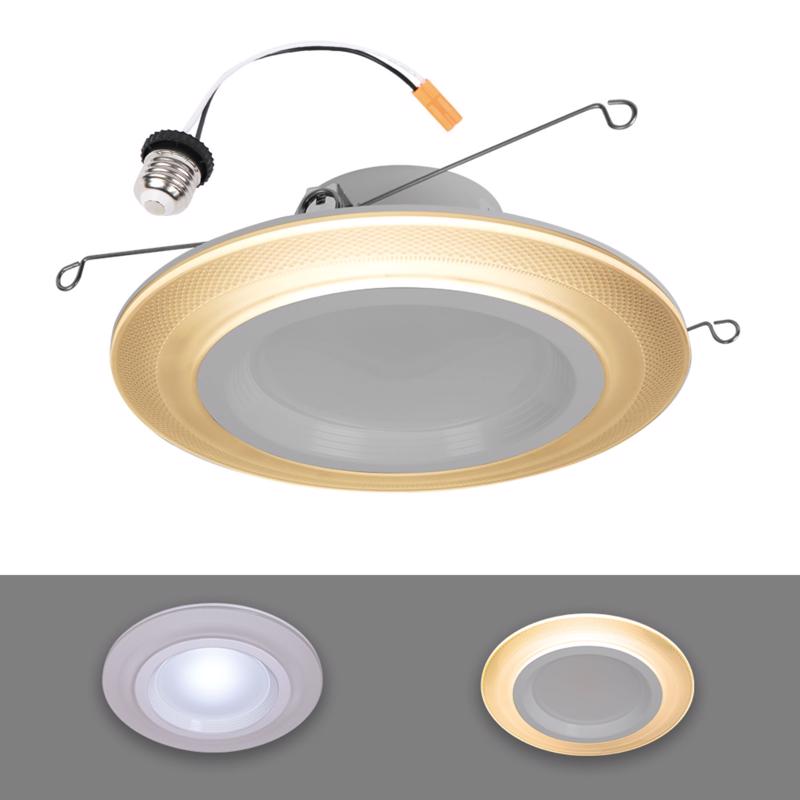 HALO - Halo Retrofit Series 5/6 in. W LED Recessed Downlight with Nightlight Trim 10.75 W