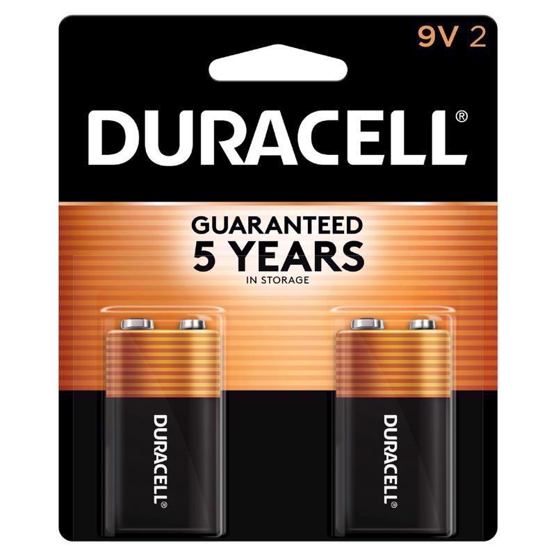 DURACELL - Duracell Coppertop 9-Volt Alkaline Batteries 2 pk Carded