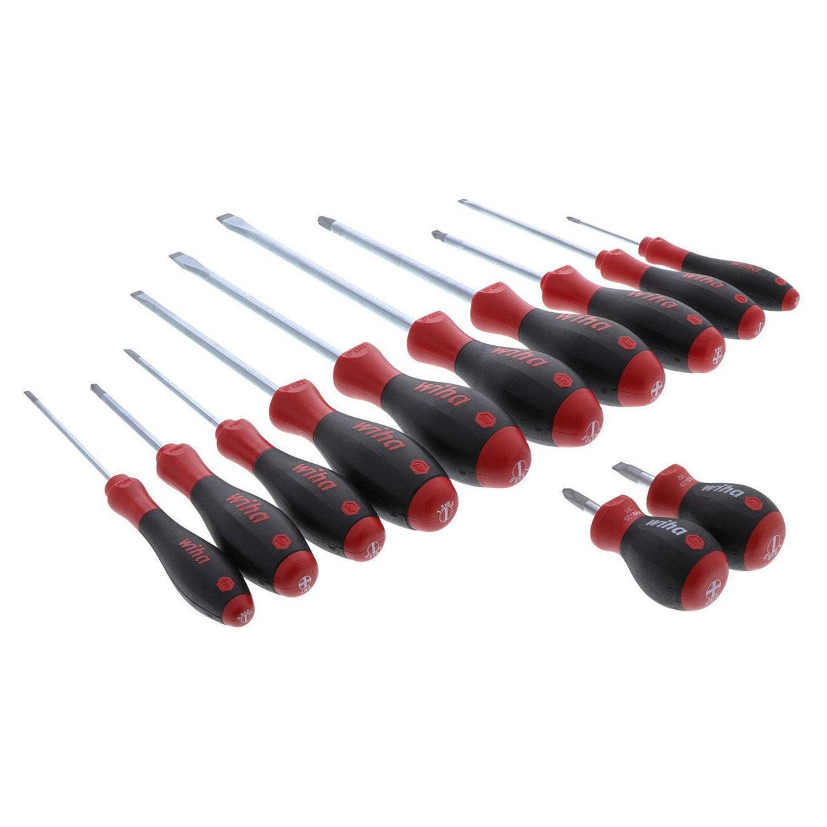 Wiha SoftFinish Slotted/Phillips Screwdriver - 12 Piece Set