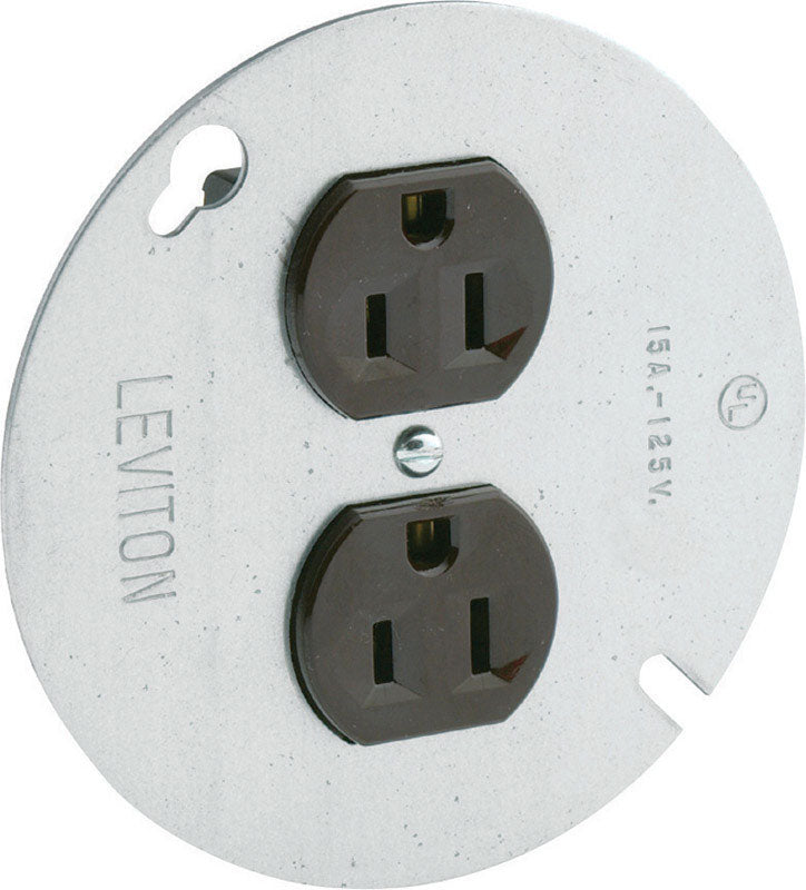 LEVITON - Leviton 15 amps 125 V Brown Outlet 5-15R 1 pk