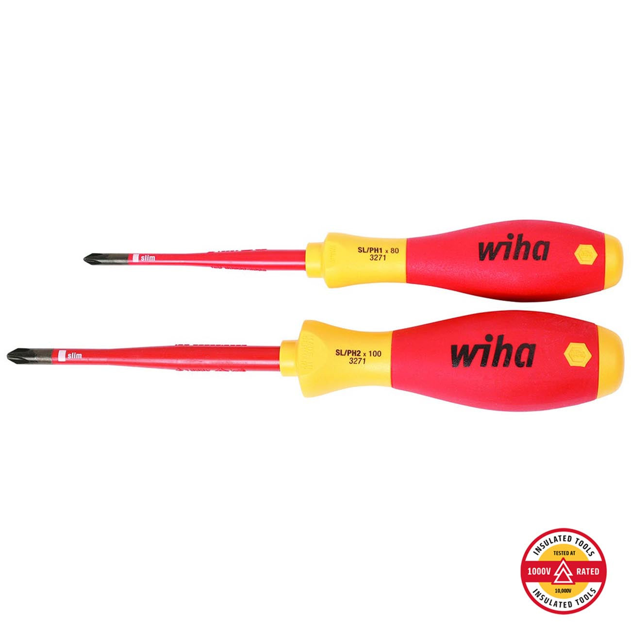 Wiha Insulated Terminal Block Xeno Screwdriver Set (2 Pice Set)
