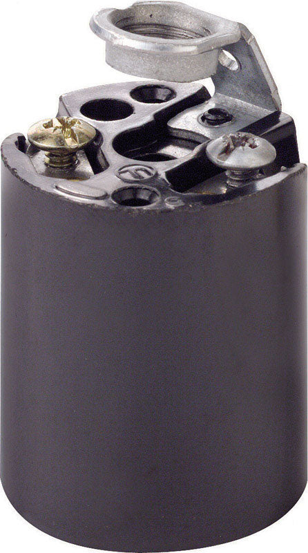 LEVITON - Leviton Phenolic Incandescent Medium Base Keyless Socket 1 pk