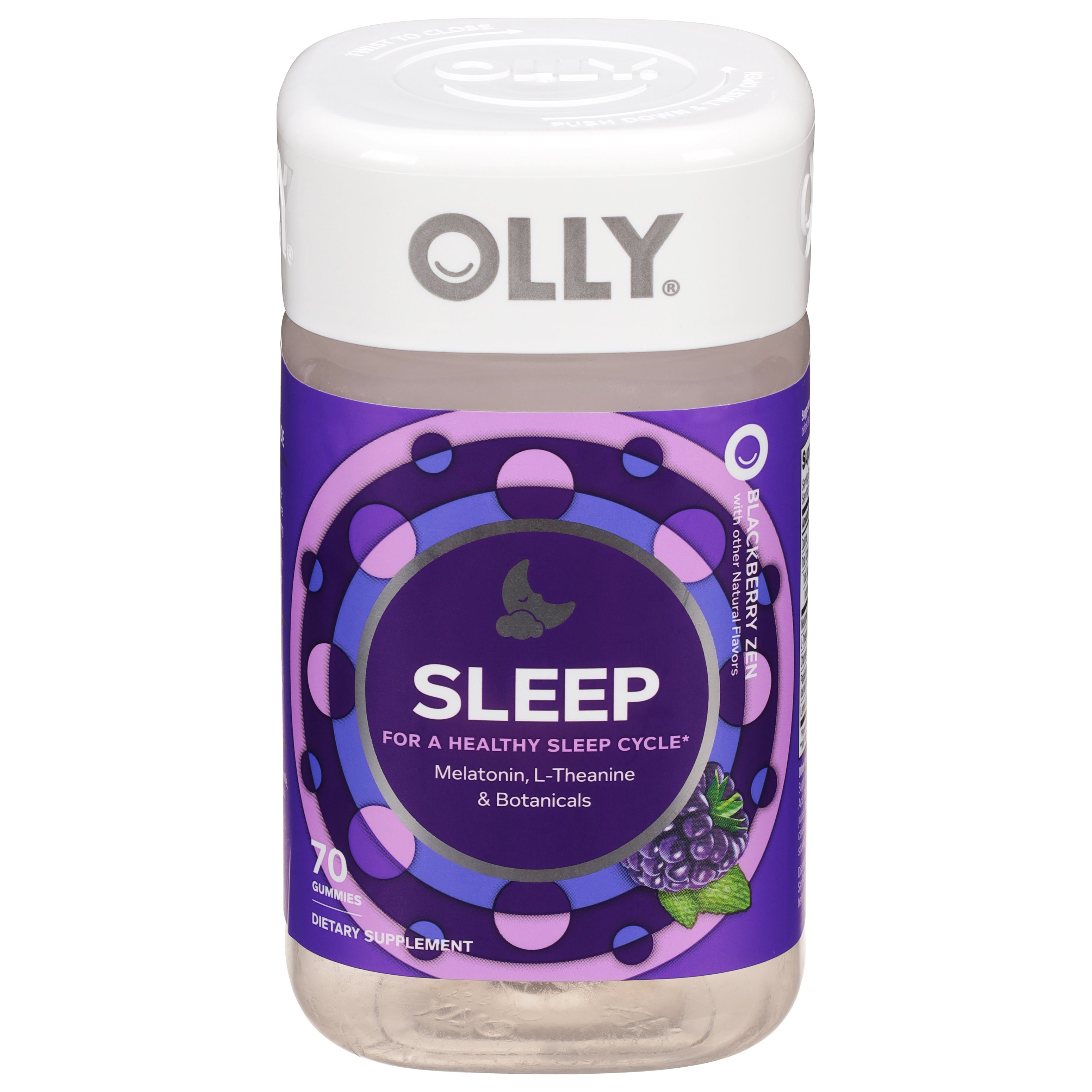 Olly Blackberry Zen Sleep 70 Gummies - Case of 1