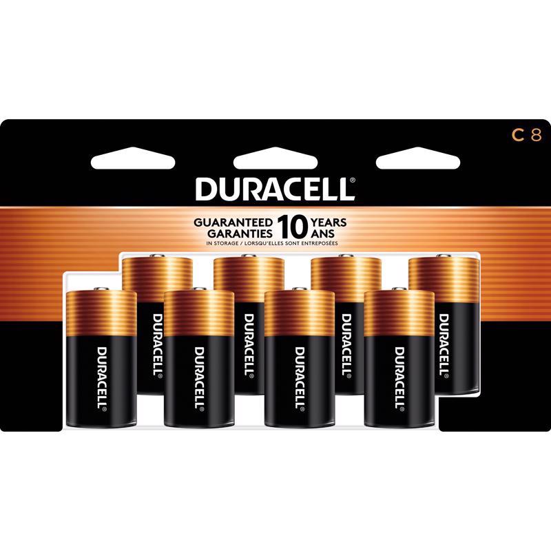DURACELL - Duracell Coppertop C Alkaline Batteries 8 pk Carded